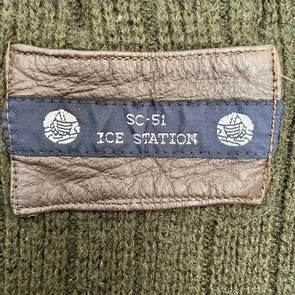 Vintage SC-51 Arctic Expedition Rib Knit Sweater Ice Station SZ 2 Men’s L - Picture 6 of 9